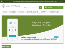 Tablet Screenshot of lacasadelmovilusado.com